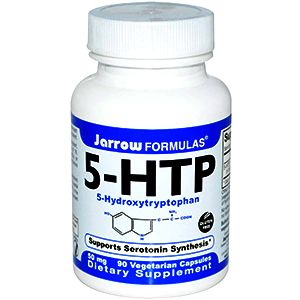 5-HTP bottle of capsules