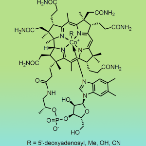 Chemical structure of Vitamin B12