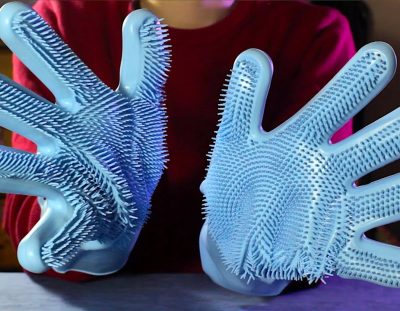 ASMR Magic Silicone Gloves! Hand Movements! [Harsh] (Binaural, No talking)