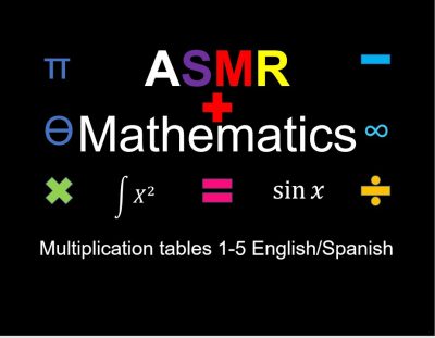 ASMR multiplication tables English Spanish part 1
