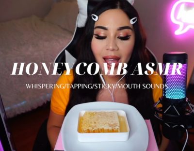 [ASMR] | Eating (TRYING TO EAT) Raw Honeycomb STICKY MOUTH SOUNDS