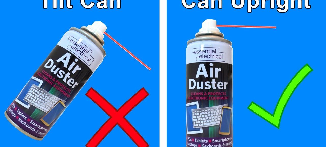 How To Use a Can of Compressed Air Correctly