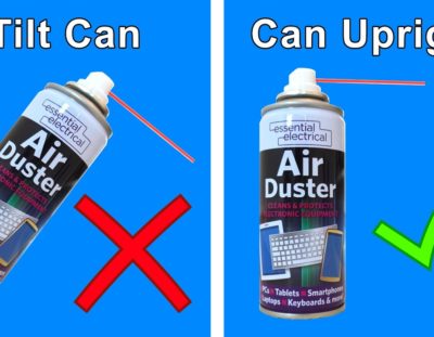 How To Use a Can of Compressed Air Correctly
